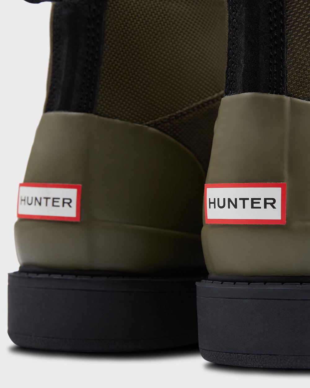 Botines Hunter Mujer Original Insulated Commando - Negras/Verde Oliva - Argentina 6209DMCFX